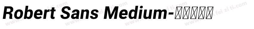 Robert Sans Medium字体转换